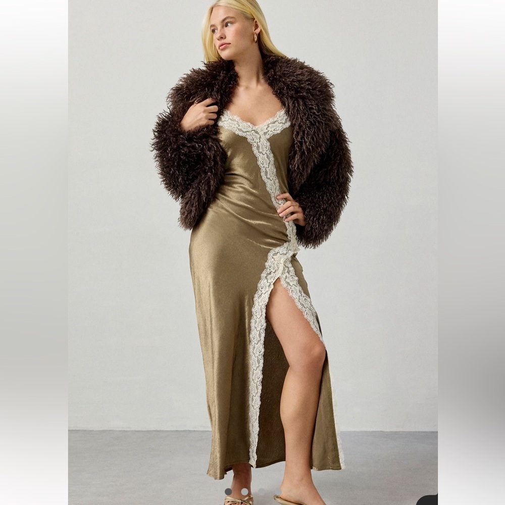 Urban Outfitters satin slip maxi dress
